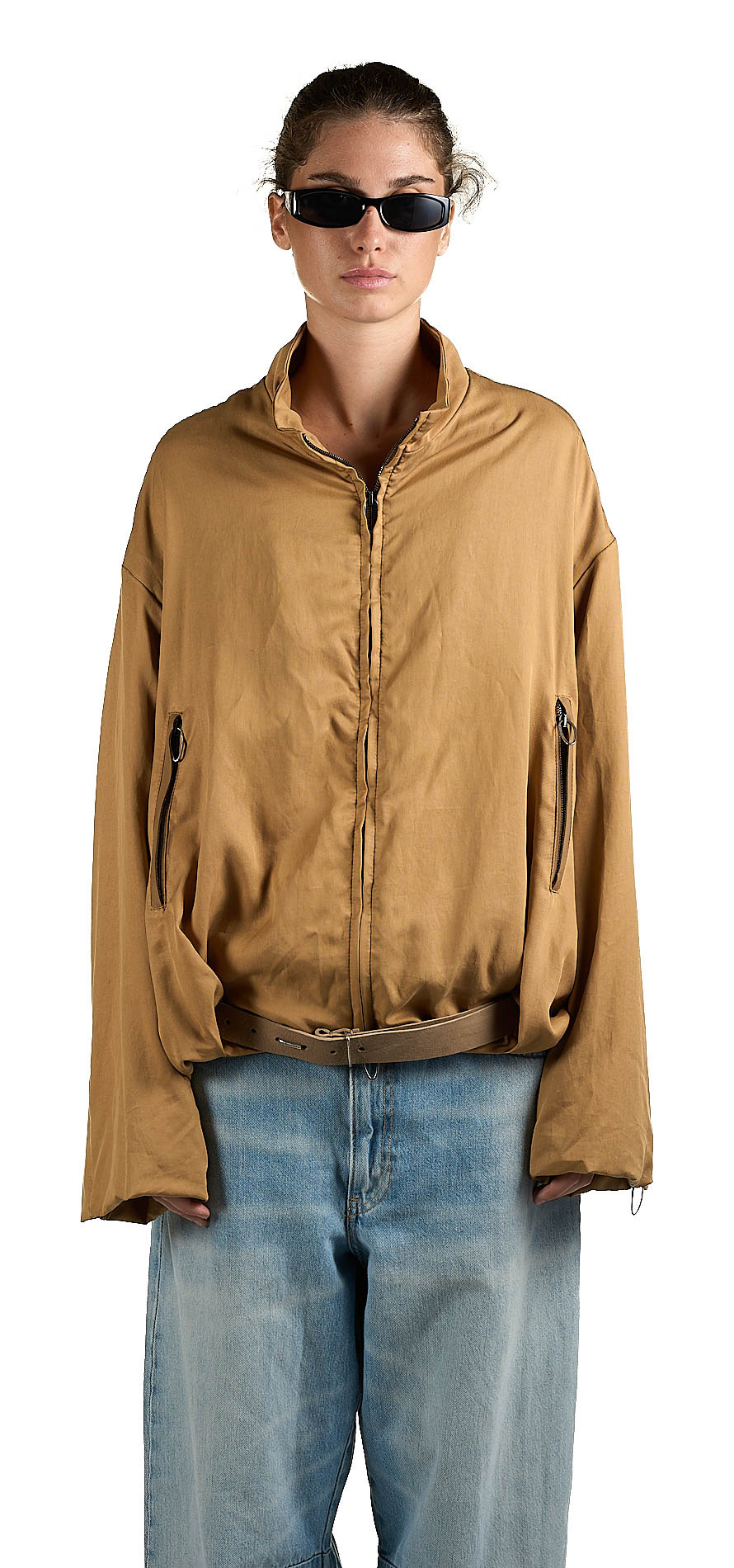 DANIELE BASTA LEATHER AND SILVER JACKET